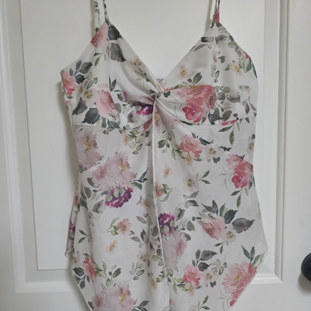Princess Polly Fallen Roses Split Hem